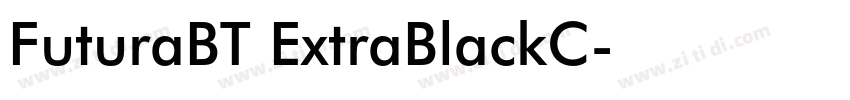 FuturaBT ExtraBlackC字体转换